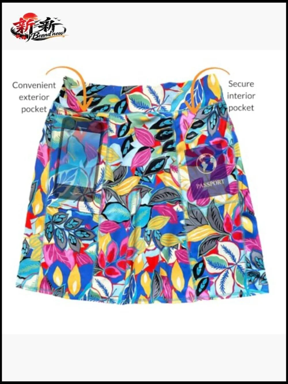 Women's Pocketed Skirt with UPF 50, 4-Way Stretch, Wrinkle-Free, Made in USA